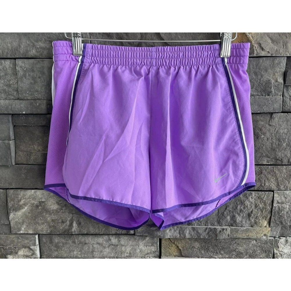 Nike Shorts Dri-Fit Women’s Purple‎ Size Small Lined Drawstring Running Athletic